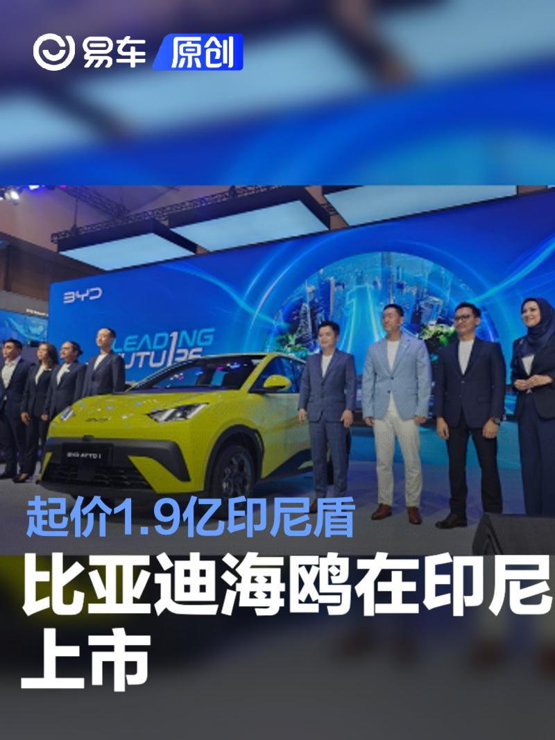 比亚迪海鸥在印尼上市 起价1.9亿印尼盾
