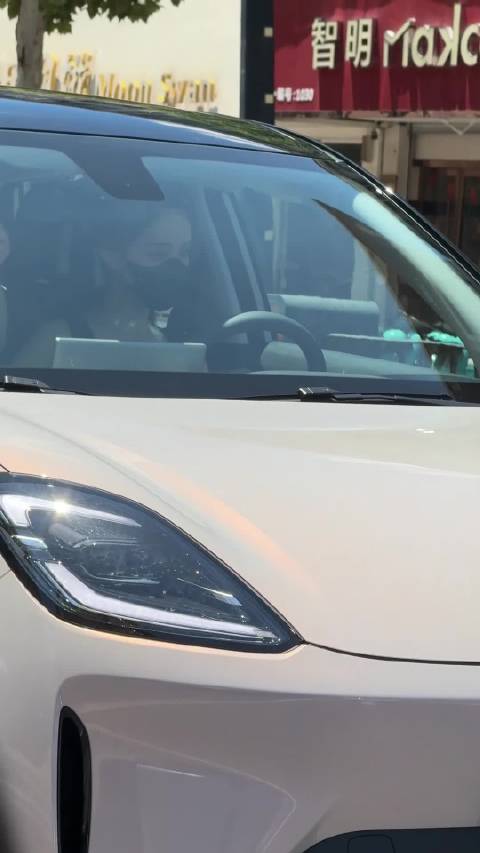 孟子义驾驶缤果S新车上班，与爱犬同车画面温馨