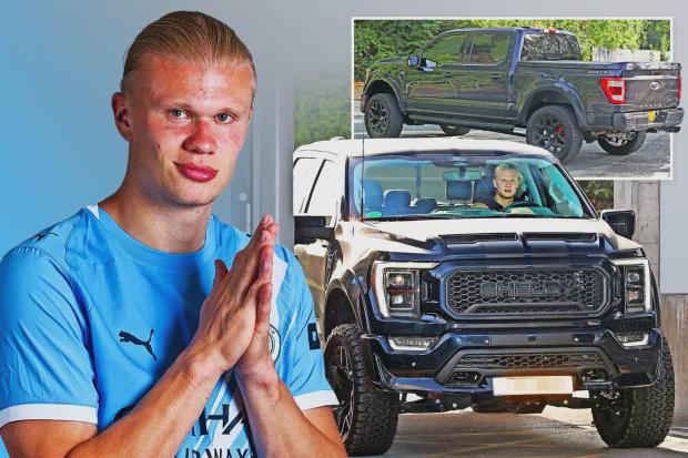 太阳报：哈兰德开超级皮卡参加训练，豪车价值20万英镑