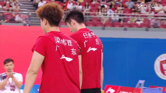 广东队3-1逆转安徽队，梁伟铿任翔宇赢下关键分