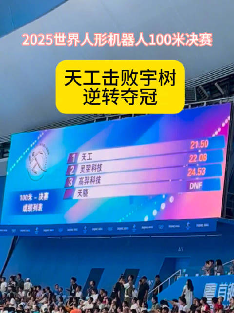 人形机器人史上首个百米“飞人”诞生