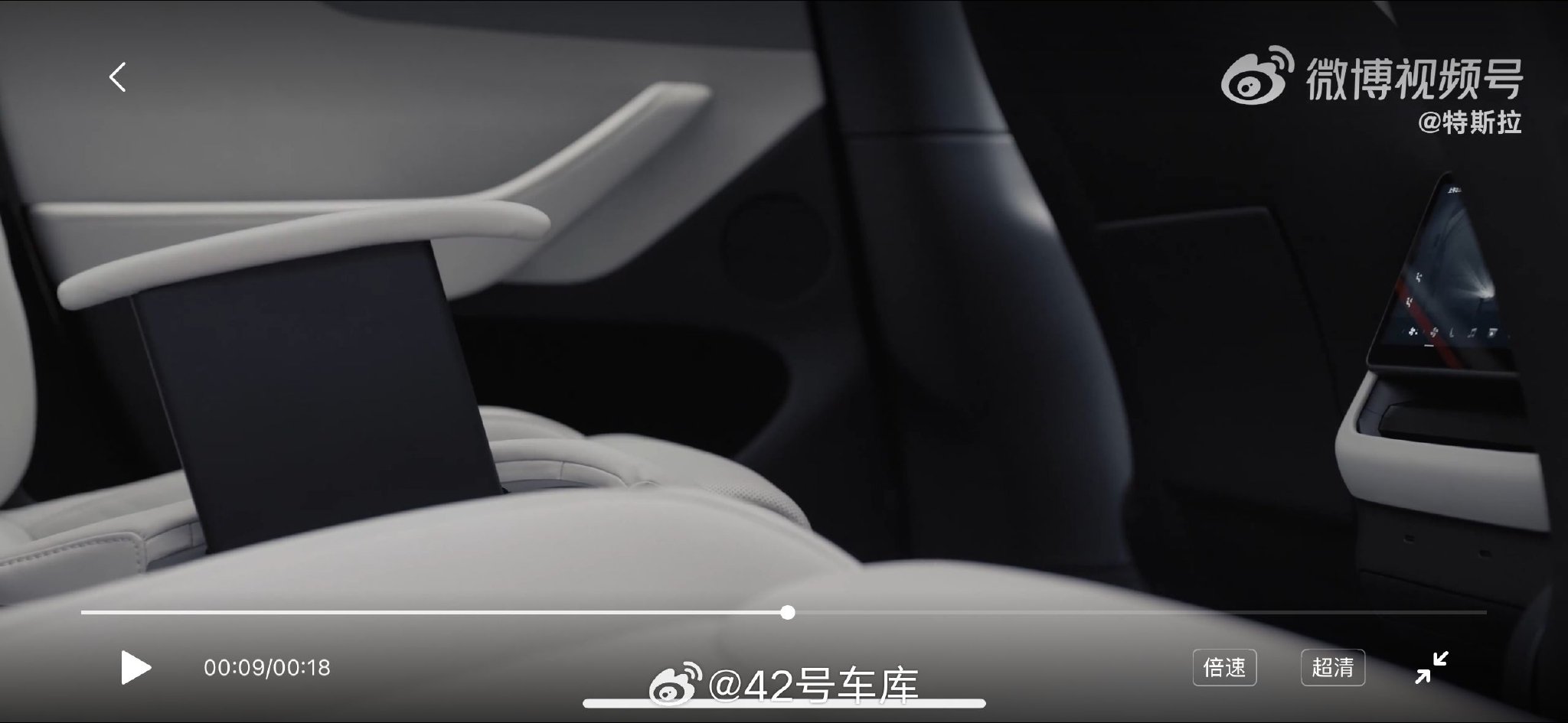 特斯拉YL预告曝光，二排电动升降扶手、B柱C柱出风口成亮点