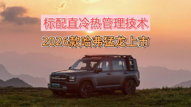 标配直冷热管理技术！26款哈弗猛龙上市