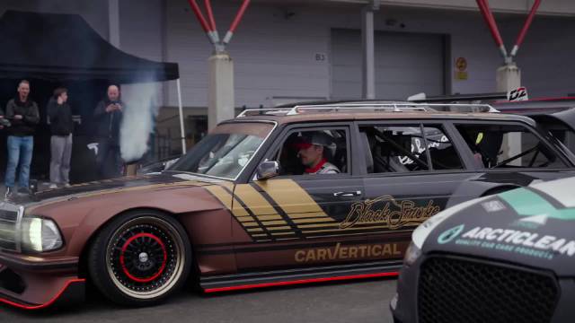 改装的930HP奔驰S123，这排气也太疯狂了