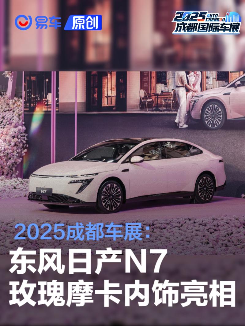 2025成都车展：东风日产N7玫瑰摩卡内饰配色亮相