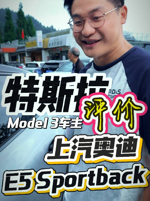 特斯拉车主评上汽奥迪E5 Sportback,野生采访实录