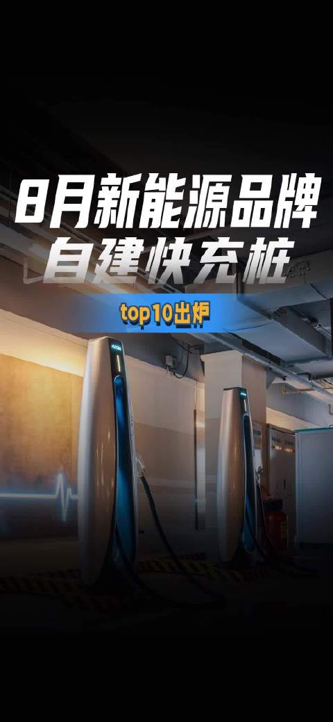 8月新能源品牌自建快充桩top10出炉