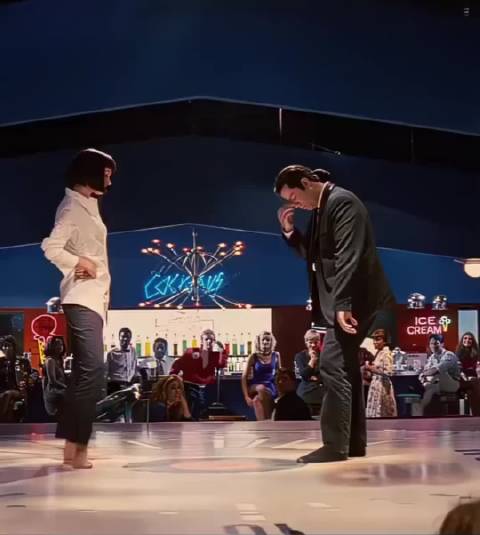 经典尬舞情节 星爷也模仿过 低俗小说