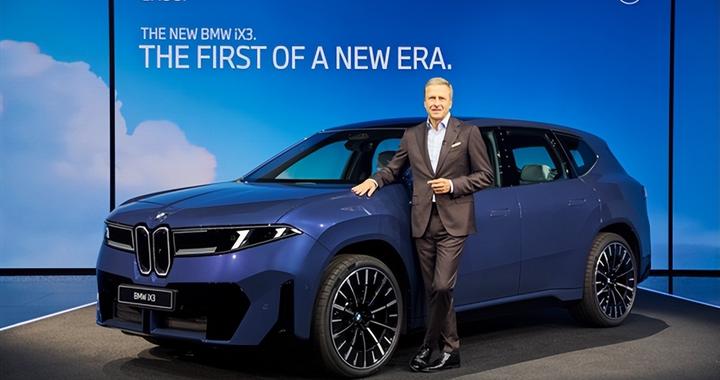 新一代宝马外观大变！新世代宝马iX3全球首秀：鼻孔头次见