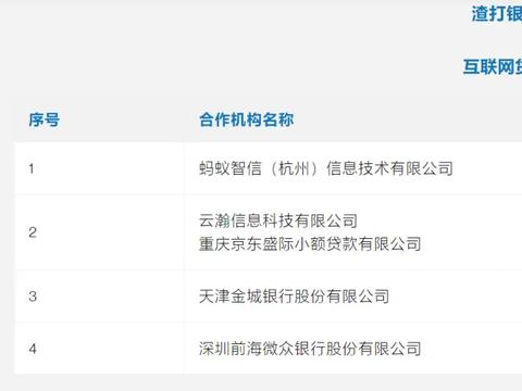 渣打、开泰等6家外资银行网贷合作名单揭秘！