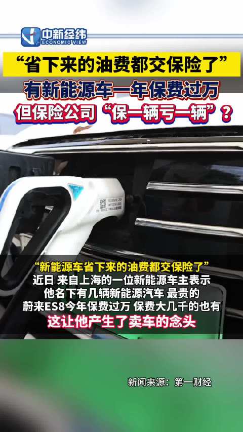 新能源车主称省下油费全交保险，蔚来ES8年保费过万