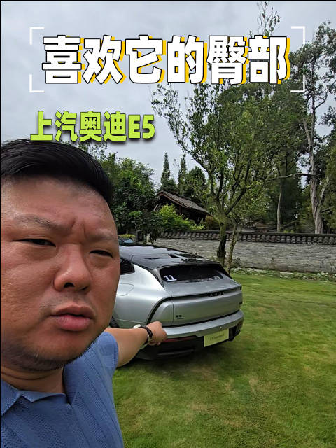 上汽奥迪E5造型很有未来感，这个造型有点酷！