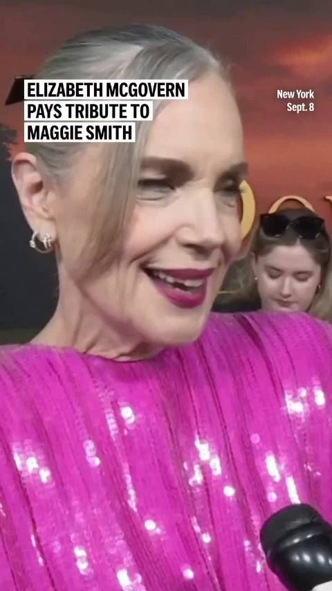 《唐顿庄园》纽约点映，Elizabeth Mc Goven致敬Maggie Smith