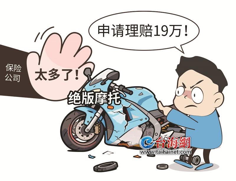 绝版摩托三次遭撞 申请理赔19万