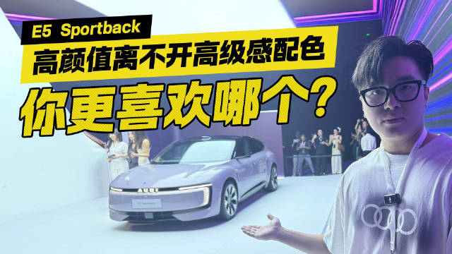 6个高级感拉满的配色 奥迪E5 Sportback你更喜欢哪个？