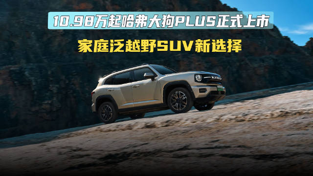 10.98万起哈弗大狗PLUS正式上市，家庭泛越野SUV新选择