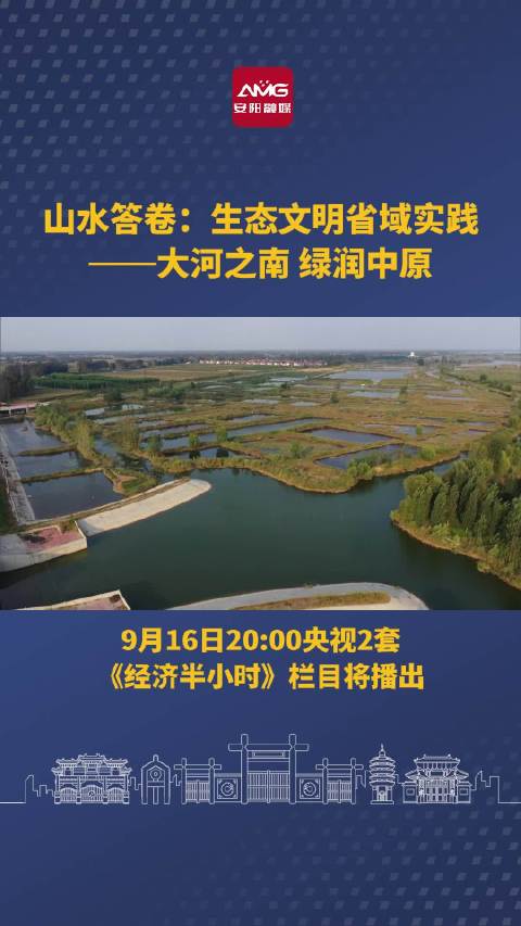 大河之南，绿润中原！央视《经济半小时》9月16日晚聚焦河南