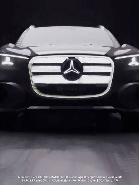 新GLC纯电各种炫酷的灯