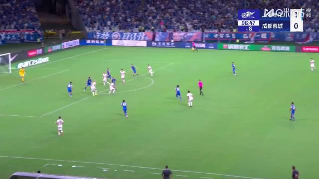 申花1比1蓉城周定洋读秒绝平，韦世豪伤退蓉城领跑