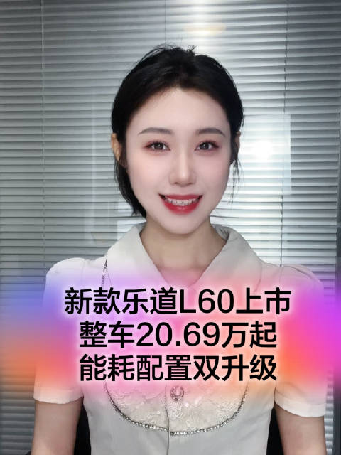 2025款乐道L60上市，20.69万起标配后排通风