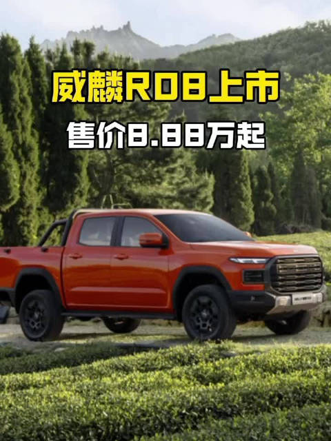 威麟R08上市售价8.88万起，奇瑞进军皮卡市场