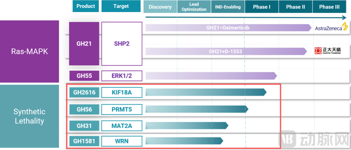 图9. 勤浩医药的在研管线（资料来源：公司官网）