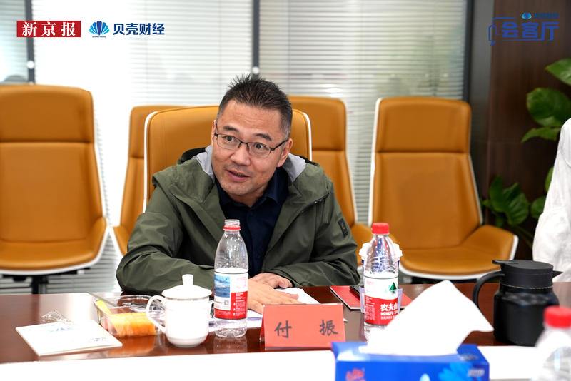 北京建工地产副总经理付振。新京报记者 李学浩 摄