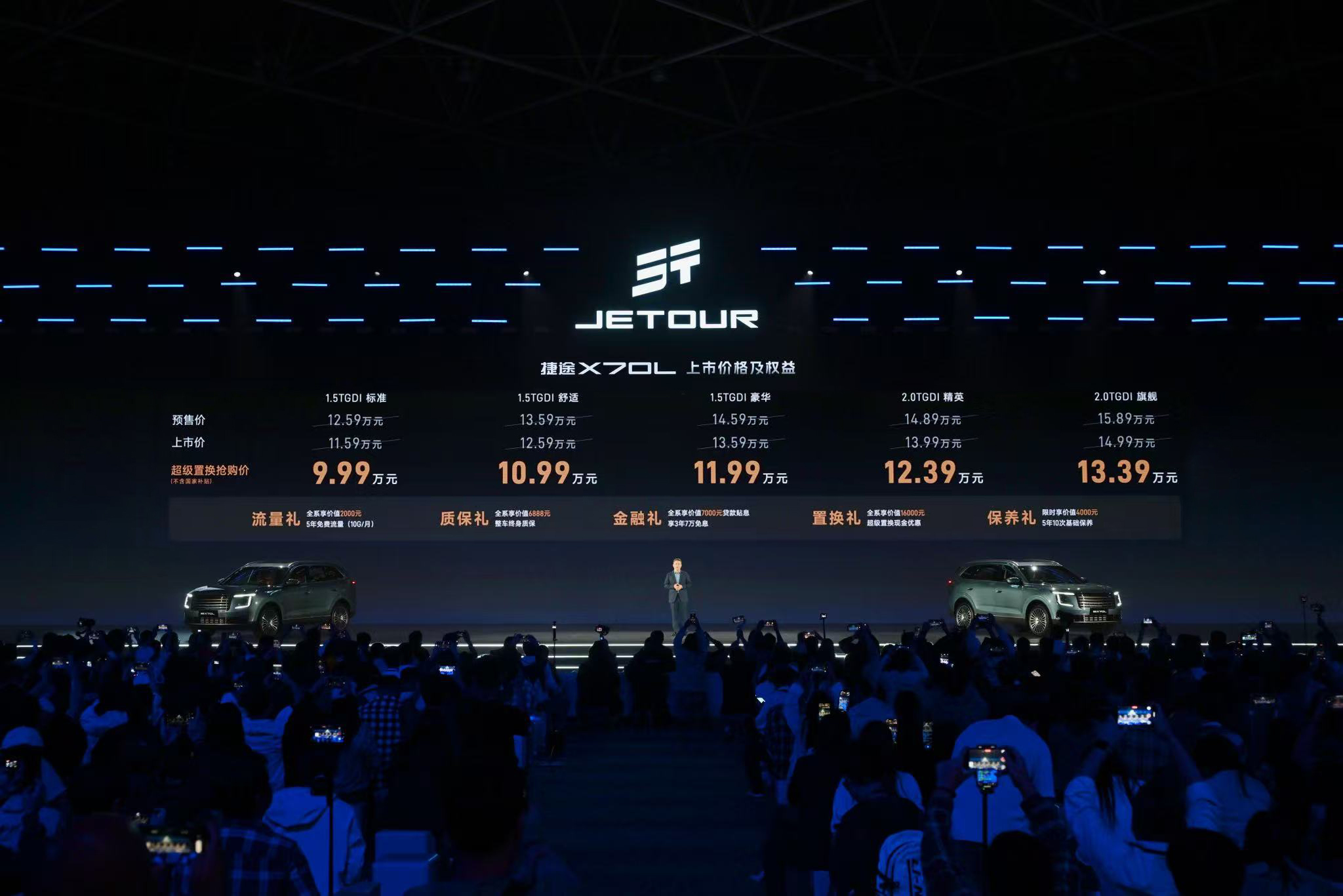9.99万元起！捷途X70L上市