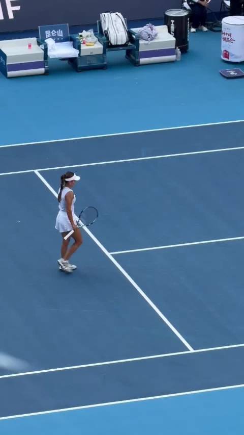 中网女单斯瓦泰克6-0领先对手伤退，晋级16强将战纳瓦罗