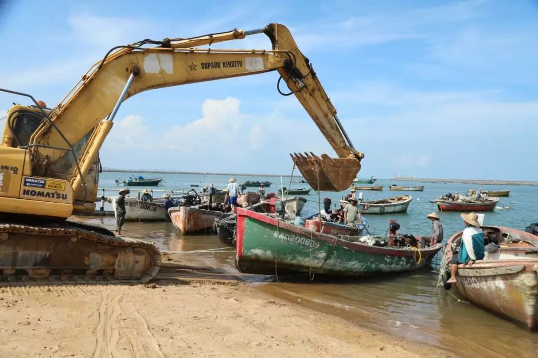 秀英区协助备案渔船及纳管船舶安全上岸。