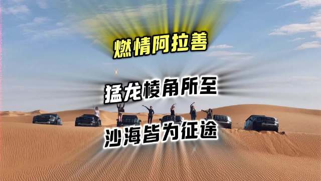 哈弗猛龙燃情阿拉善：龙骑军团线下首秀，棱角所至，沙海皆为征途！