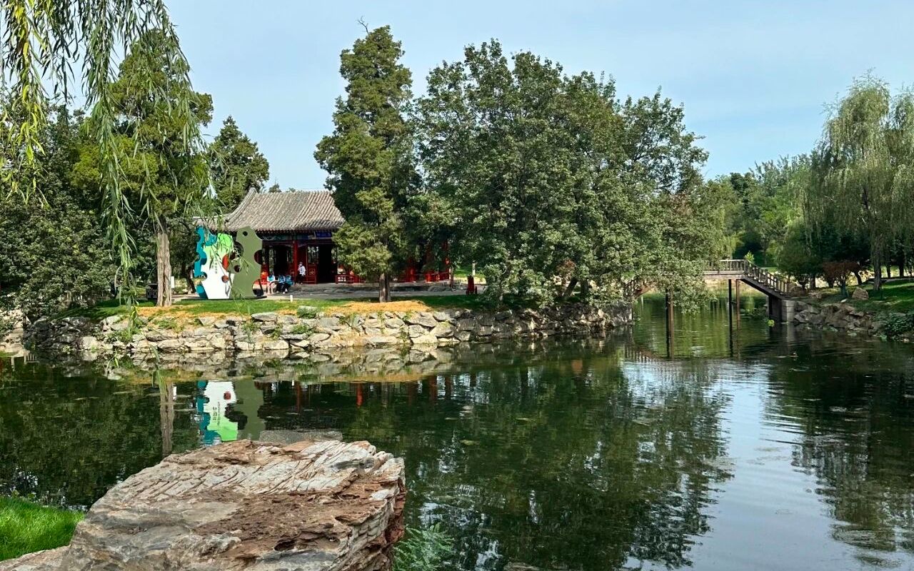 優化提升後的團河行宮遺址公園。大興區委宣傳部供圖