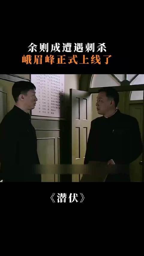 潜伏：余则成遭遇刺杀，峨眉峰正式上线了， 孙红雷 姚晨