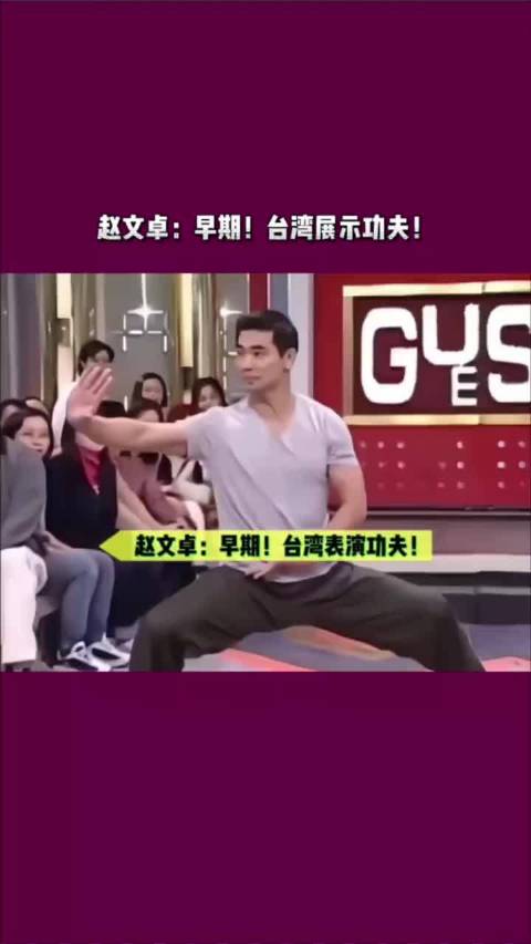 赵文卓早期台湾功夫展示！张晋高度评价！