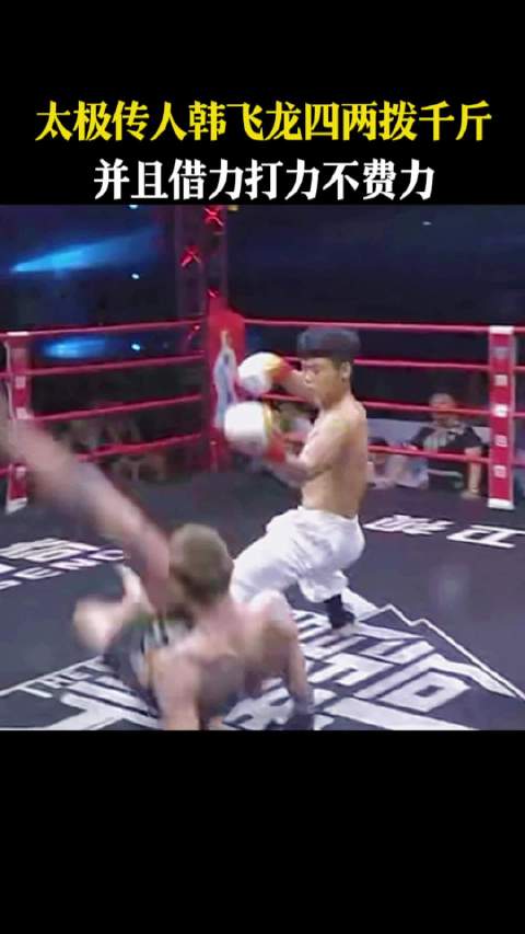 太极传人韩飞龙四两拨千斤借力打力