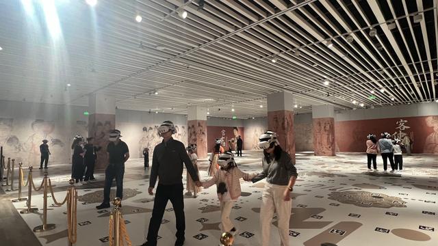 这是陕西历史博物馆秦汉馆VR体验区。(受访单位供图)