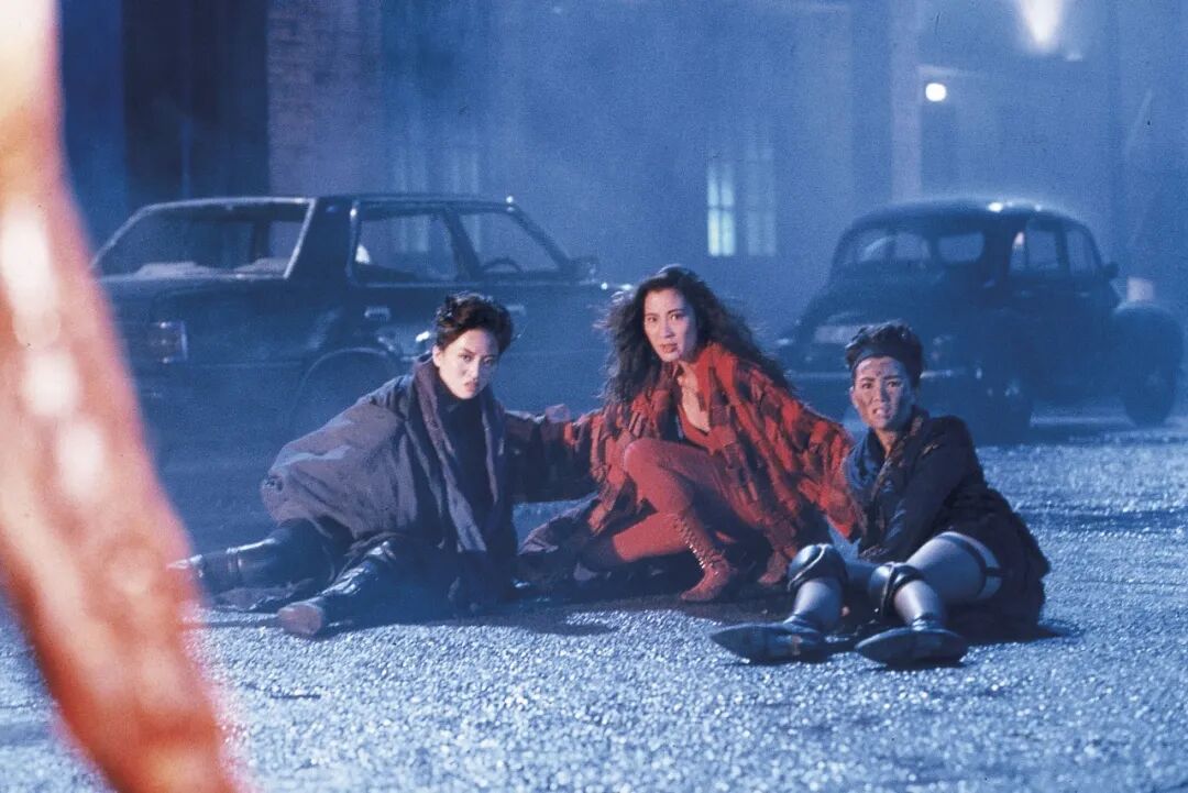 1993年1月1日，电影《东方三侠》，杨紫琼、张曼玉、梅艳芳出演。图源：CFP