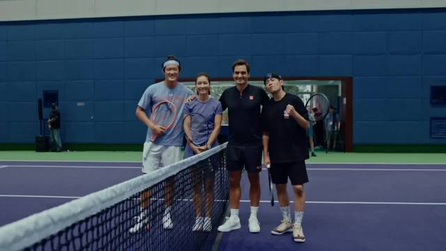 这是什么阵容？上海大师赛发布周杰伦/费德勒vs张之臻/李娜双打约赛的视频