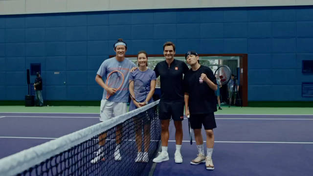 上海大师赛超级挚友之夜，费德勒周杰伦对阵张之臻李娜