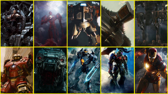 影史十大机甲，变形金刚只排第五，前三碾压机械哥斯拉！（修改版）