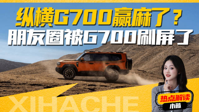 纵横G700赢麻了？凭什么敢这么玩？