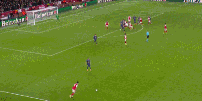 第57分钟,加布里埃尔为阿森纳打开胜利之门。