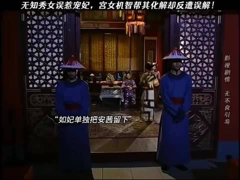 金枝欲孽:无知秀女误惹宠妃，宫女机智帮其化解却反遭误解