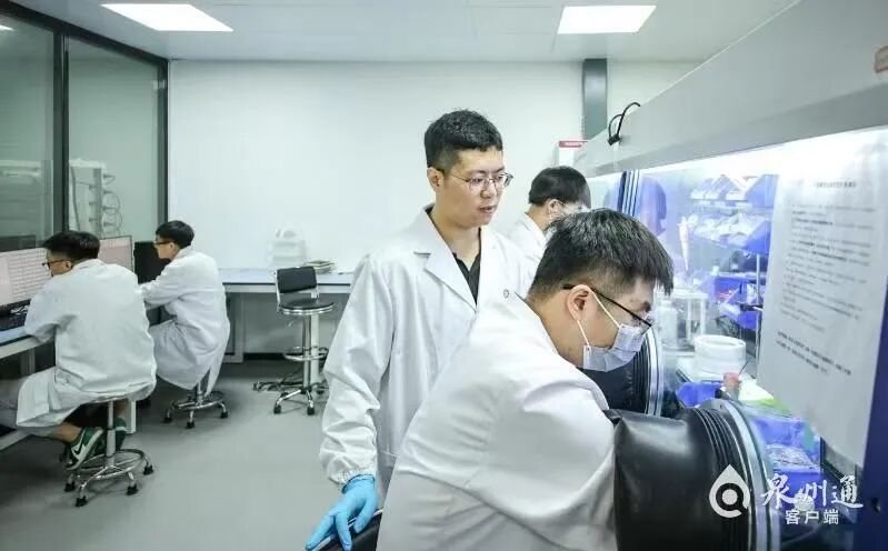 清源创新实验室博士后在实验室操作台前工作。泉州晚报社融媒体记者 林劲峰 摄
