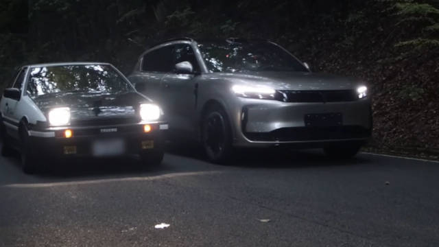 中国岚图FREE+增程式电动车现身秋名山，476马力性能超越AE86