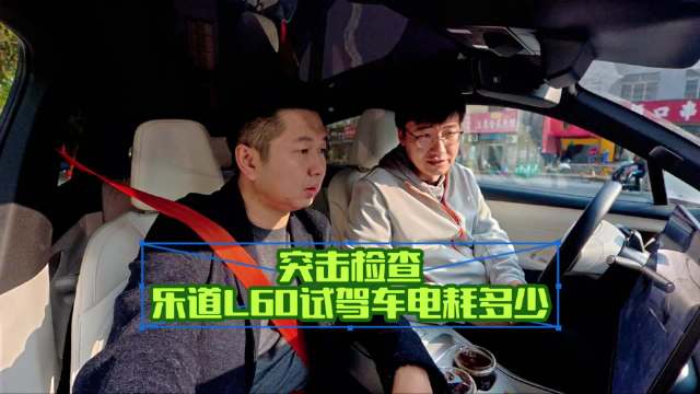突击检查，乐道L60试驾车的电耗是多少？