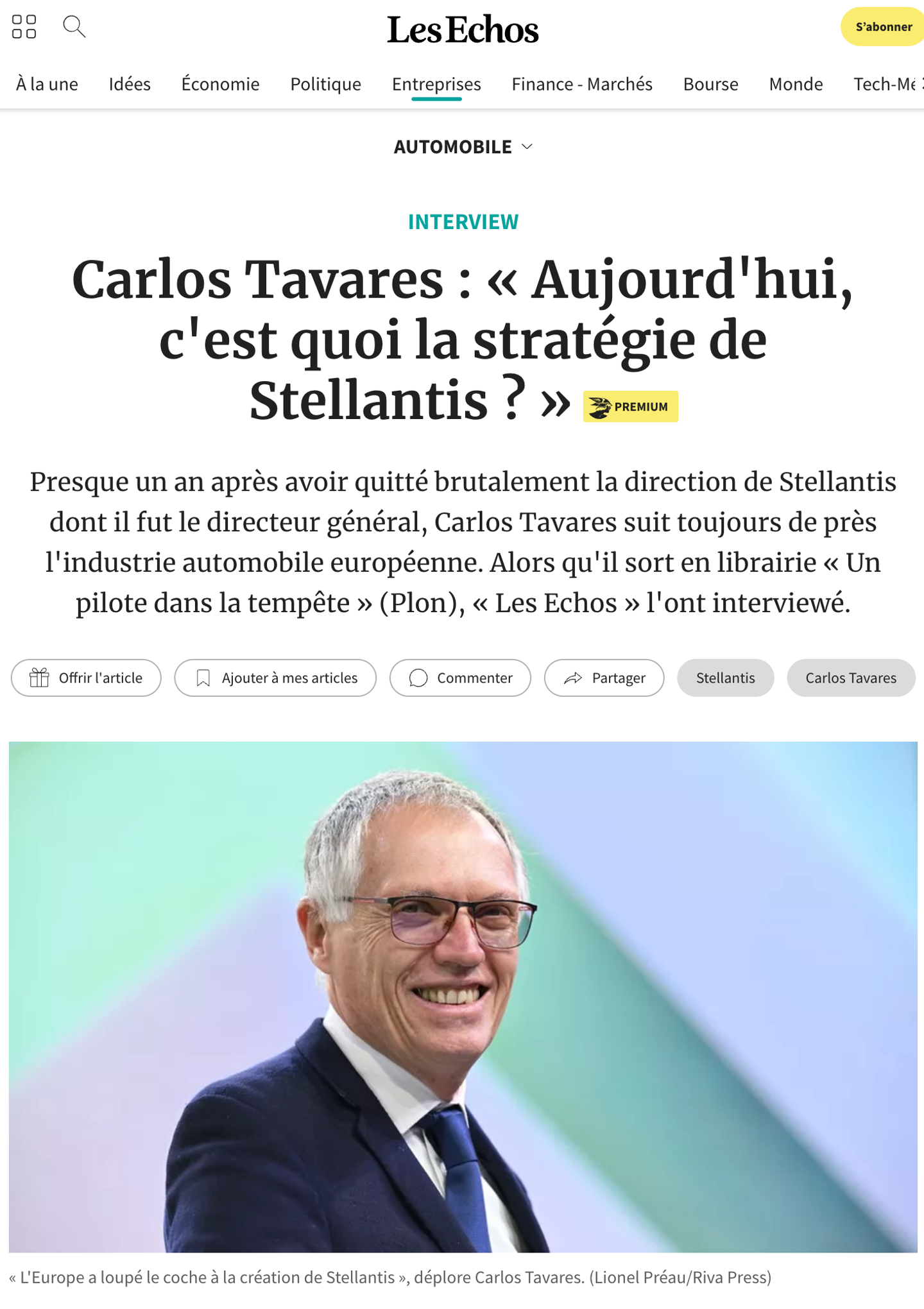 Stellantis前CEO唐唯实大胆预测：不确定10年后特斯拉是否仍存在