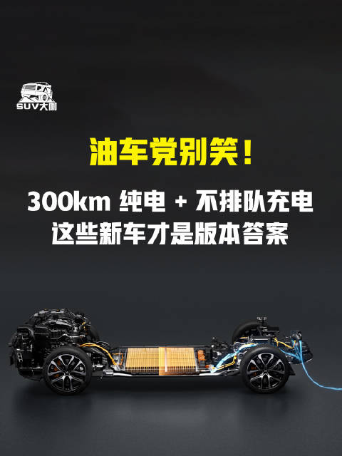 油车党别笑！300km 纯电 + 不排队充电，这些新车才是版本答案 新能源车