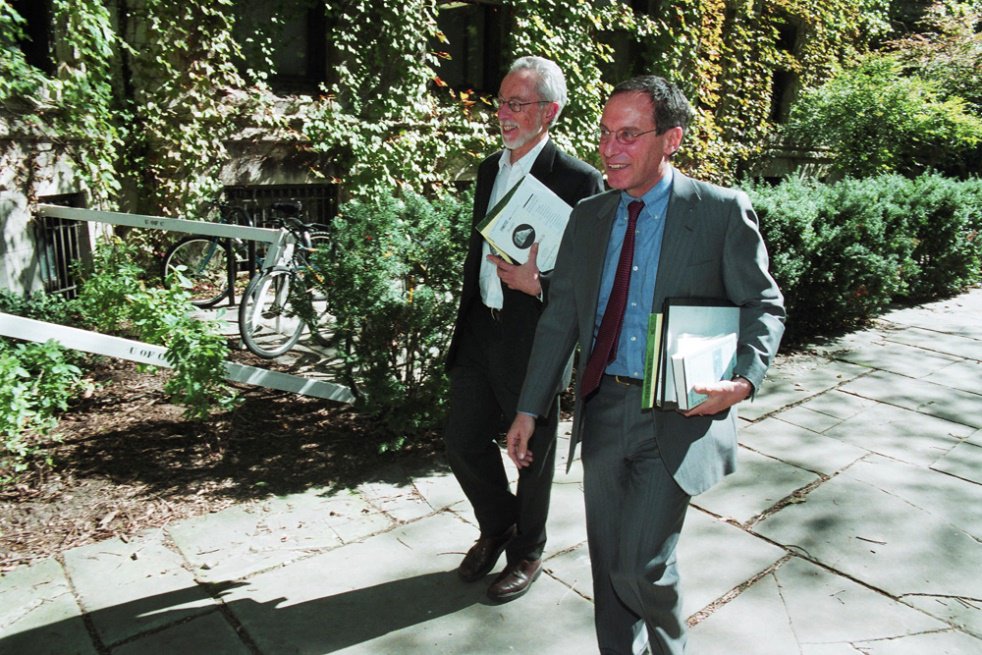 2003年李尔与库切在芝加哥大学