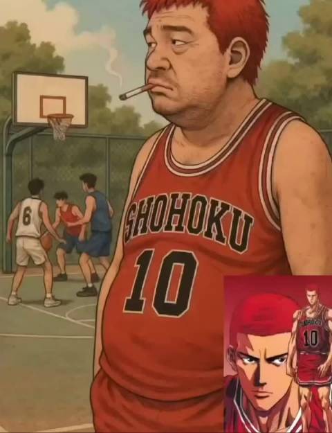 好暗黑的中年湘北队....压抑